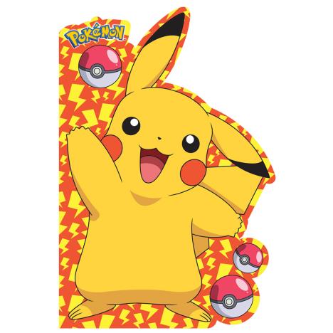 Pikachu Pokemon Shaped Birthday Card £0.99